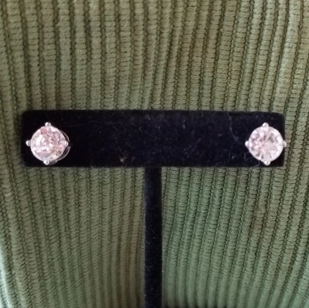 Cz Post Earrings
